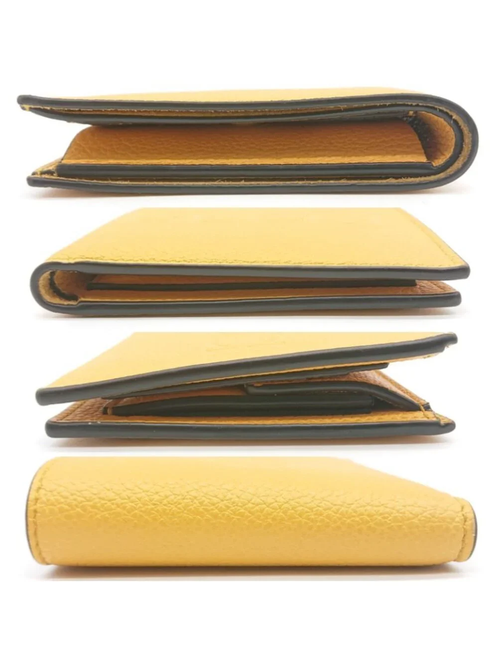Gucci Folding Wallet Embossed Logo Yellow - Picture 11 of 15